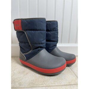 Crocs Unisex-Child LodgePoint Snow Boot Size J2